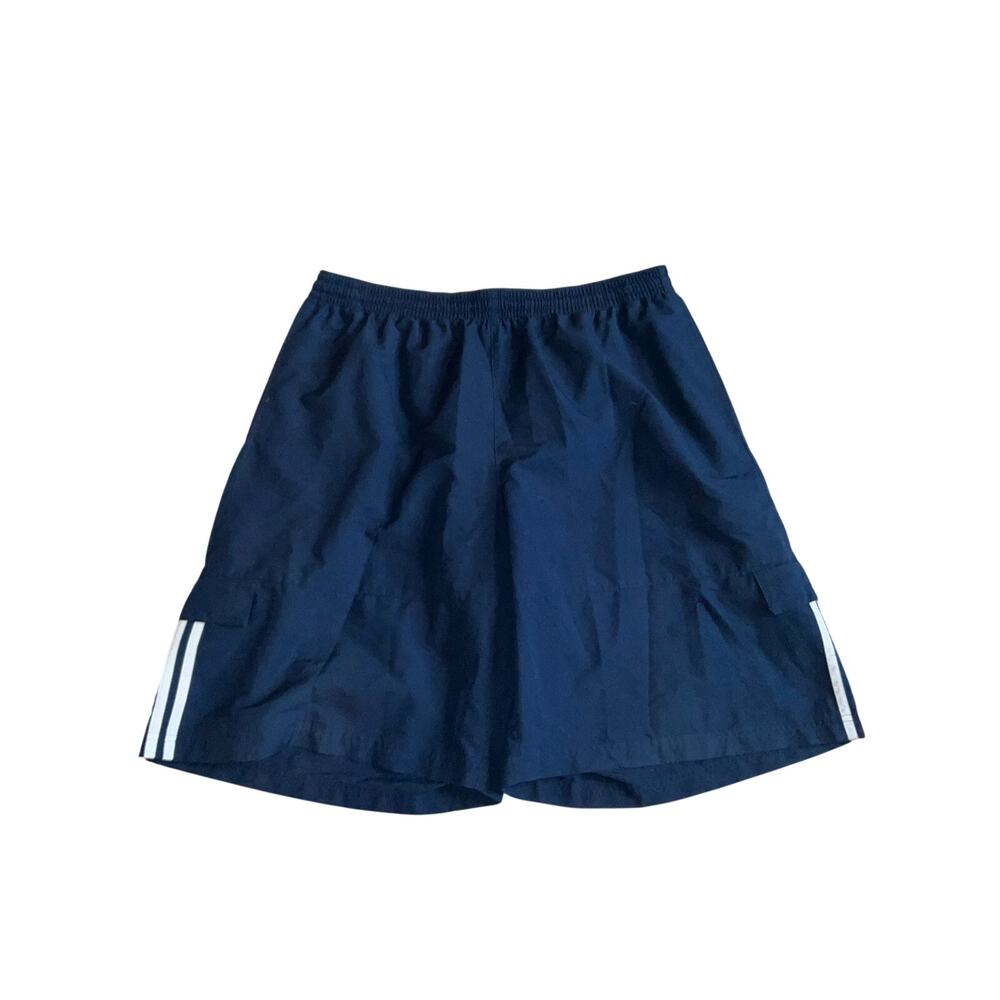 Adidas Blue And White 3 Stripe Cargo Shorts Size 2XL